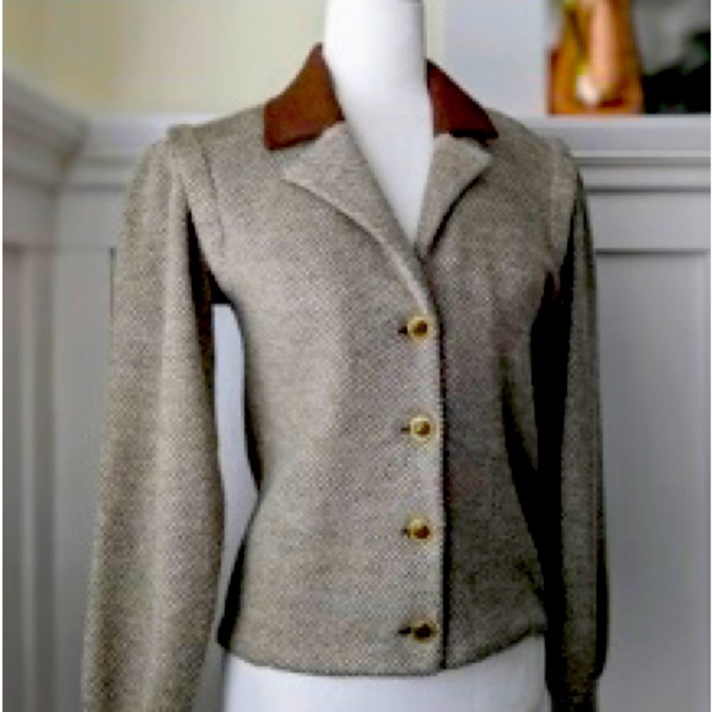St John vintage brown and gold jacket